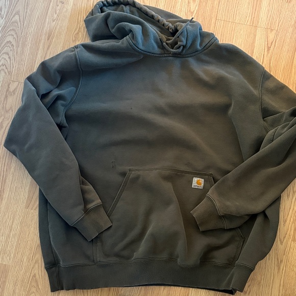 Carhartt Men's Dark Green Hoodie - Picture 2 of 2